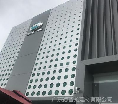 傳祺新能源汽車店流行的德普龍品牌鋁方通和鋁單板裝修風(fēng)格